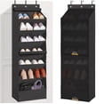 thumbnail image 1 of Large Deep Pocket Over the Door Shoe Organizer, Black, 1 of 10