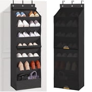 Large Deep Pocket Over the Door Shoe Organizer, Black