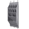 thumbnail image 1 of Door Shoe Rack with Large Deep Pockets, Hanging Shoe Organizer for Narrow Door, Shoe Rack for Door, Shoe Holder Hanging Shoe Rack for Closet Door, Grey, 1 of 6
