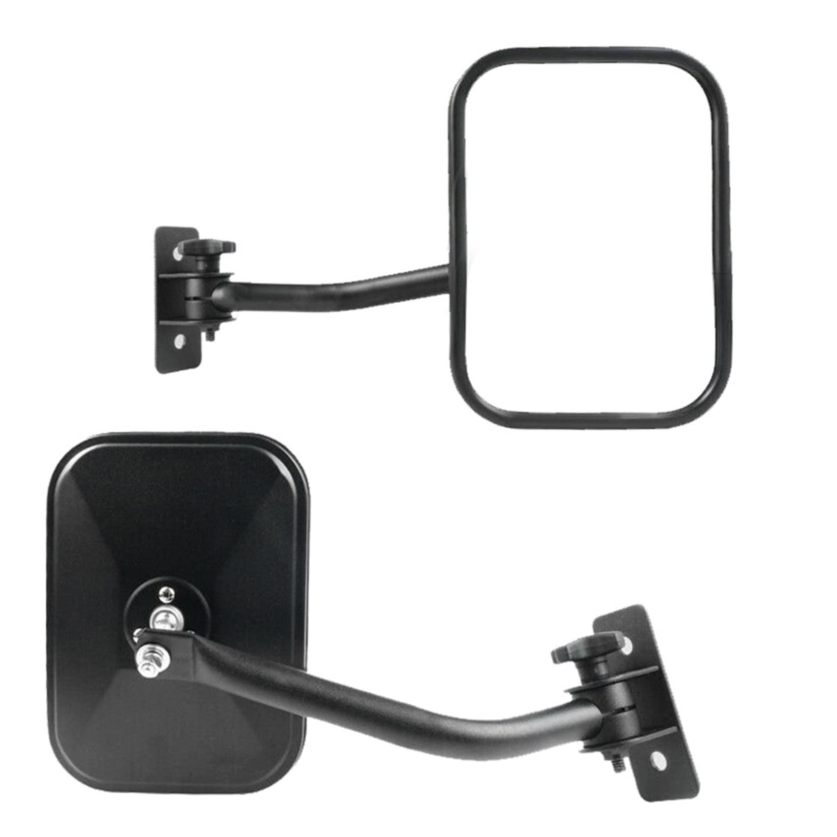 Door Side Quick Release View Mirrors Adjustable Fit for 1997-2018 Jeep Wrangler TJ JK