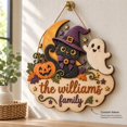 Wlmart Signs Door Sign Black Cat Ghost Pumpkin Wooden Custom Home Decor Halloween ...