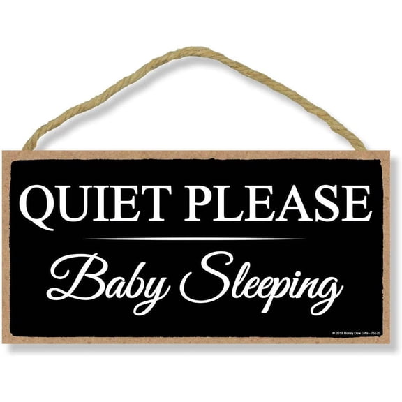 Please Sign Fun Baby Sleeping Door Signs