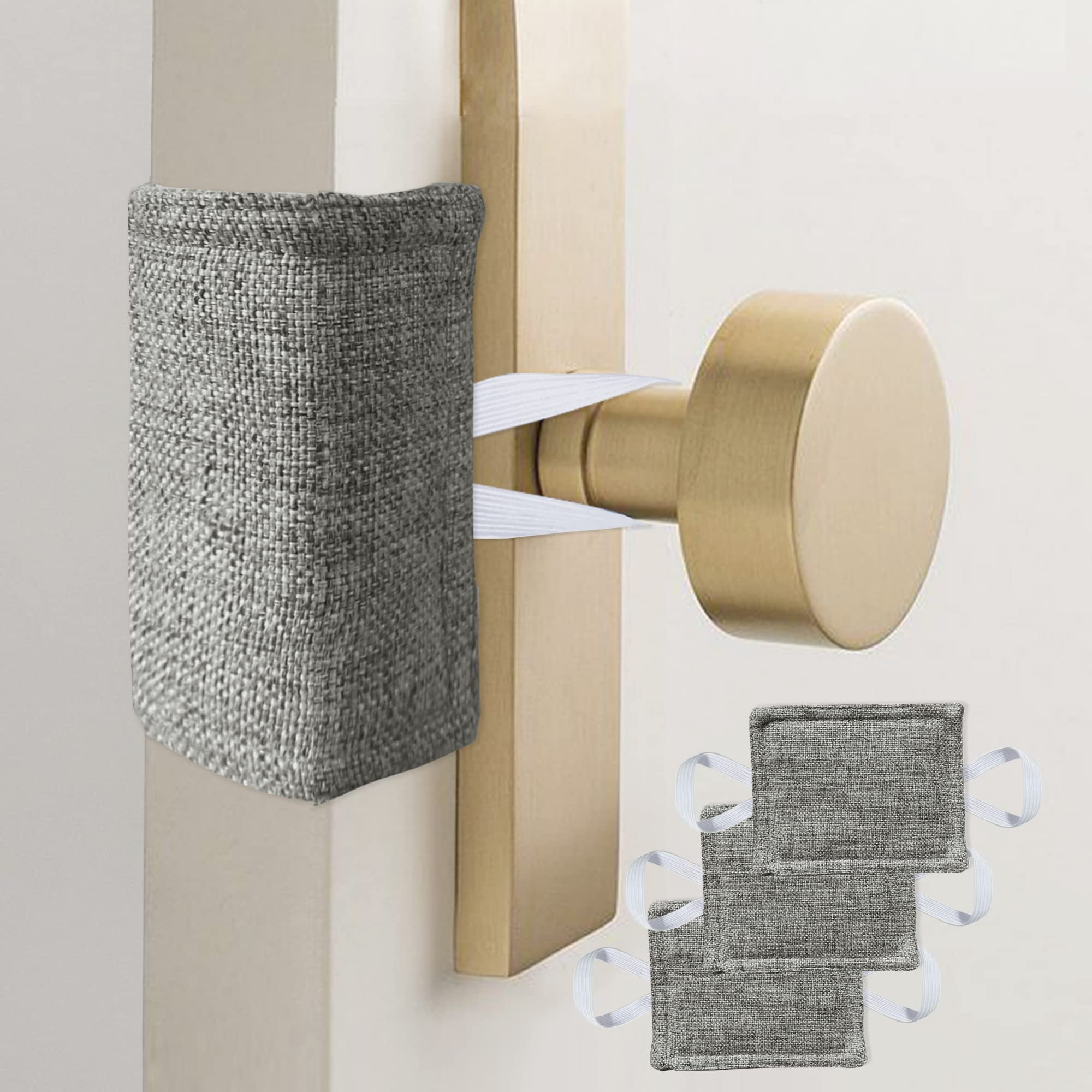 Door Silencer Door Latch Covers Padded Cushion Quiet Closer Door Lock