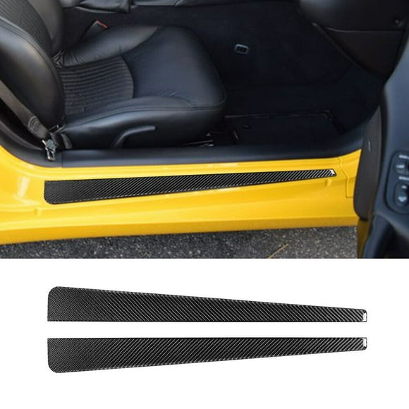 Door Sill Accent Carbon Fiber Interior Trim for Chevrolet-Corvette C5 1998-2004