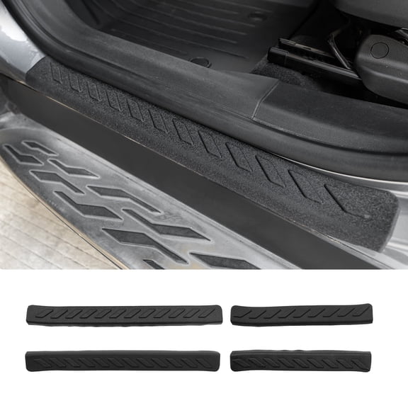 Door Sill Protector Compatible with 2021-2025 Chevrolet Trailblazer Step Protector Side Edge Step Guard Car Door Dust Shield Cover 2024 Chevy Trailblazer Exterior Accessories