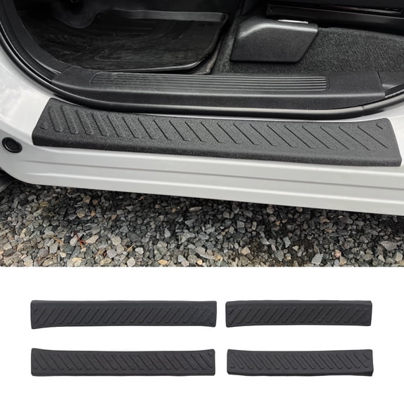 Bomely Door Sill Step Protector Guards, Fits Honda Pilot 23-26 SUV & Ridgeline Pickup, 4PCS Anti-Scratch
