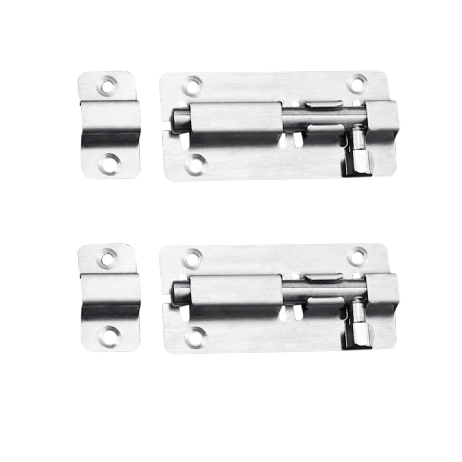 Door Slide Lock Keyless Entry Door Lock Thickened Stainless Steel