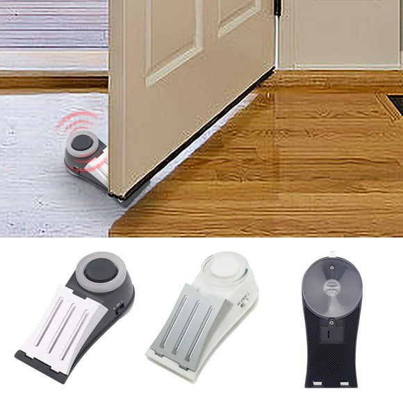Door Stop Alarm with 130dB Siren - Travel Door Wedge Security Device - Hotel Home Protection for Women Solo Travelers - 40 Minute Continuous Alarm with Flashing LED Light - No Installation Battery