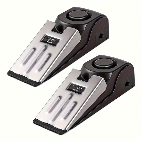 Door Stop Alarm, Door Stop Alarm, Door Stop Rubber and Alarm, Alarm Box, 120dB, Robbery Alarm System, Hotel, House, Travel Safety