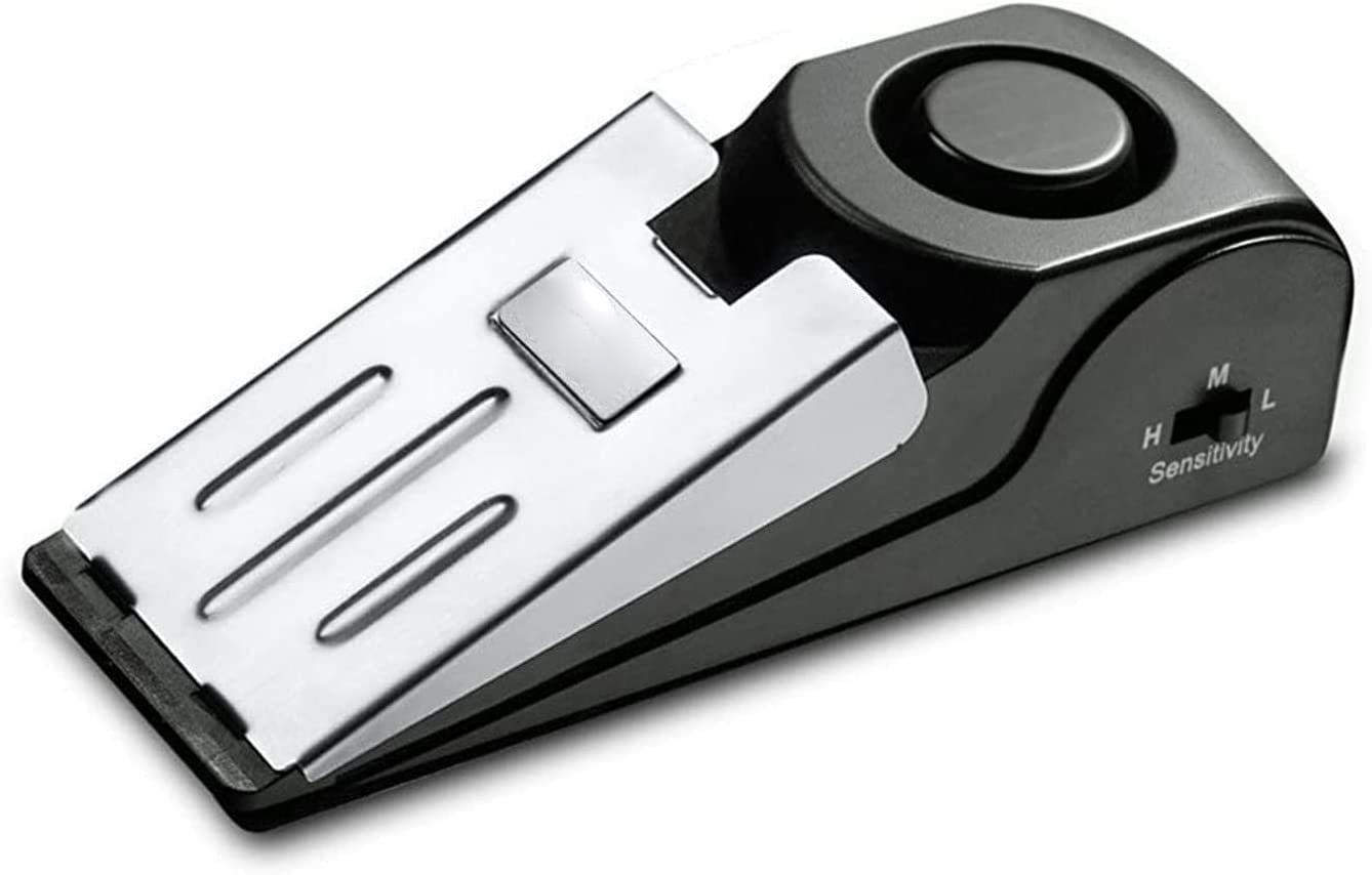 Door Stop Alarm, Door Stopper with 120DB Security Alarm, Floor Wedge