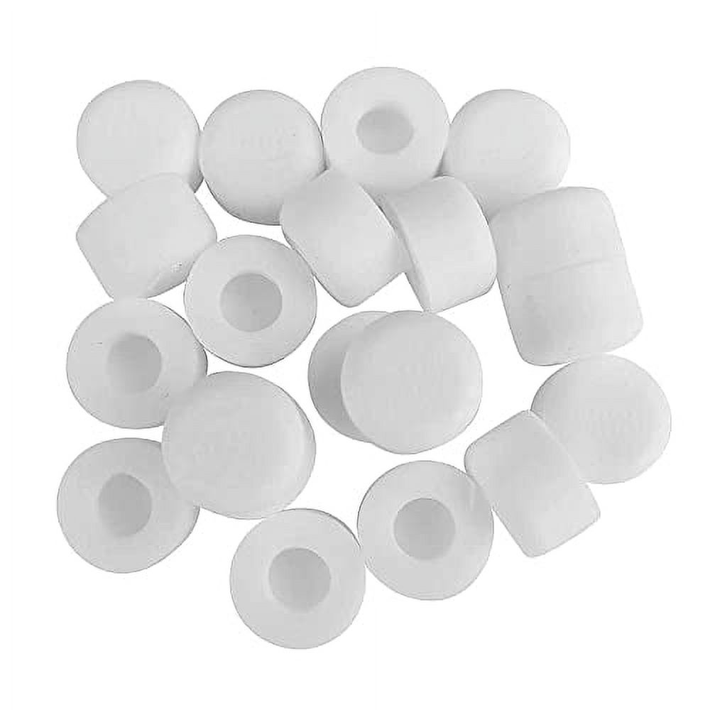 Door Stop Bumper Tips 20 Pack White Silicone Rubber Replacement