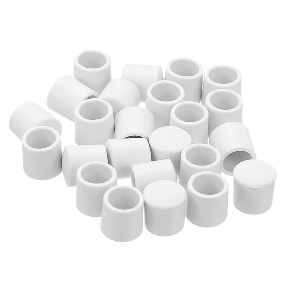 Uxcell Door Stop Bumper Tips 30Pcs Rubber Door Stopper Tips Caps Silicone Bumper Replacement Ends for Doors White