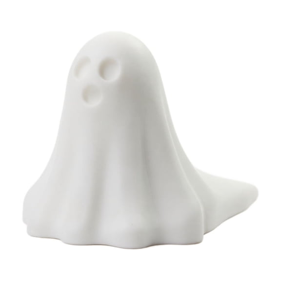 Door Stop Matte White Whimsical Ghost Figurine 1 Piece for Halloween Party Decor Indoor Home and Shelf Display Spooky Season Accent