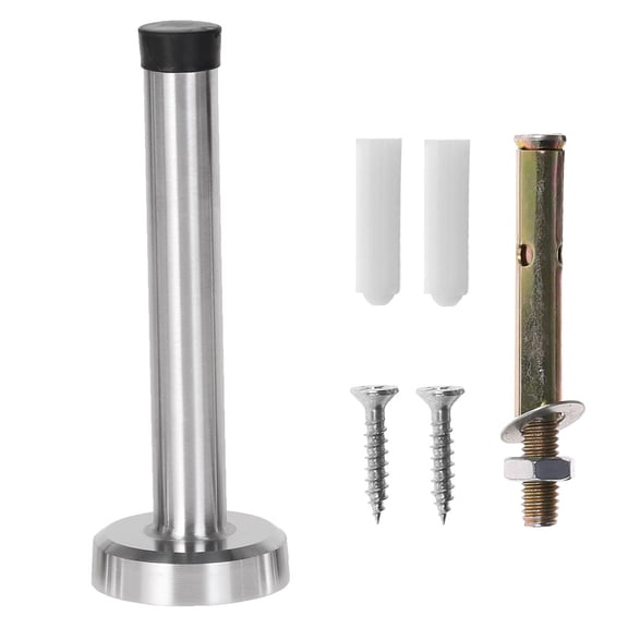 Door Stop Stopper Bumper Wall Mounted Protector Sound Dampening Stainless Steel