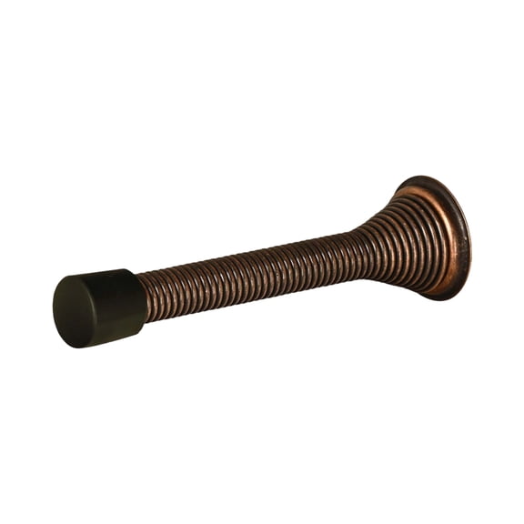 Door Stop Wall Protector 12Pcs Heavy-Duty Metal Kick Plate Spring Door Stopper for Preventing Handle Impact Damage Bronze