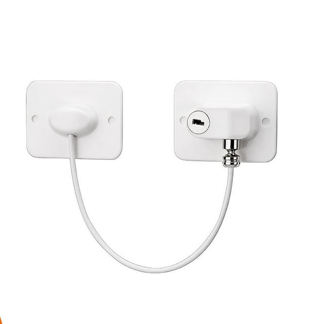 Door Stop, White Doorstop, Baby Proofing Refrigerator Lock Baby Locks