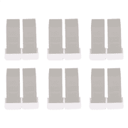 Door Stopper 12 Pack Set Premium Heavy Duty Stop Rubber Wedge with Decorative Storage Holder Gray