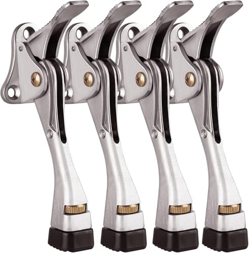 Door Stopper 4 Packs - 4 Inch Kickdown Door Stoppers for Bottom of Door ...