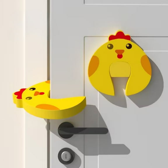 Door Stopper under $5! kkbbma Door Pinch Guard, Child Safety Door Stopper, Windproof Door Card, Baby Proofing Product, Anti-Slam Door Clip, EVA Safety Device, Hand Protection Solution