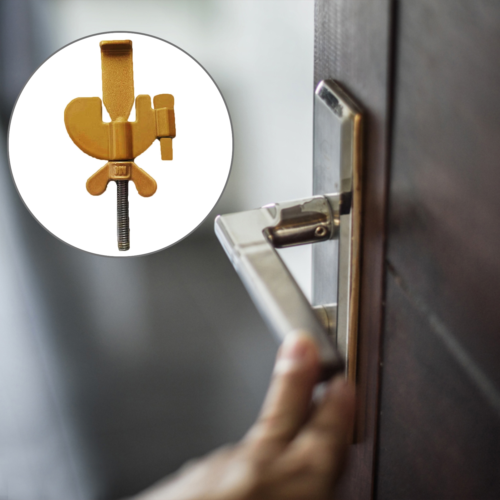 Door Stopper AntiTheft Latch,Safety Hotel Door Lock HighQuality Easy