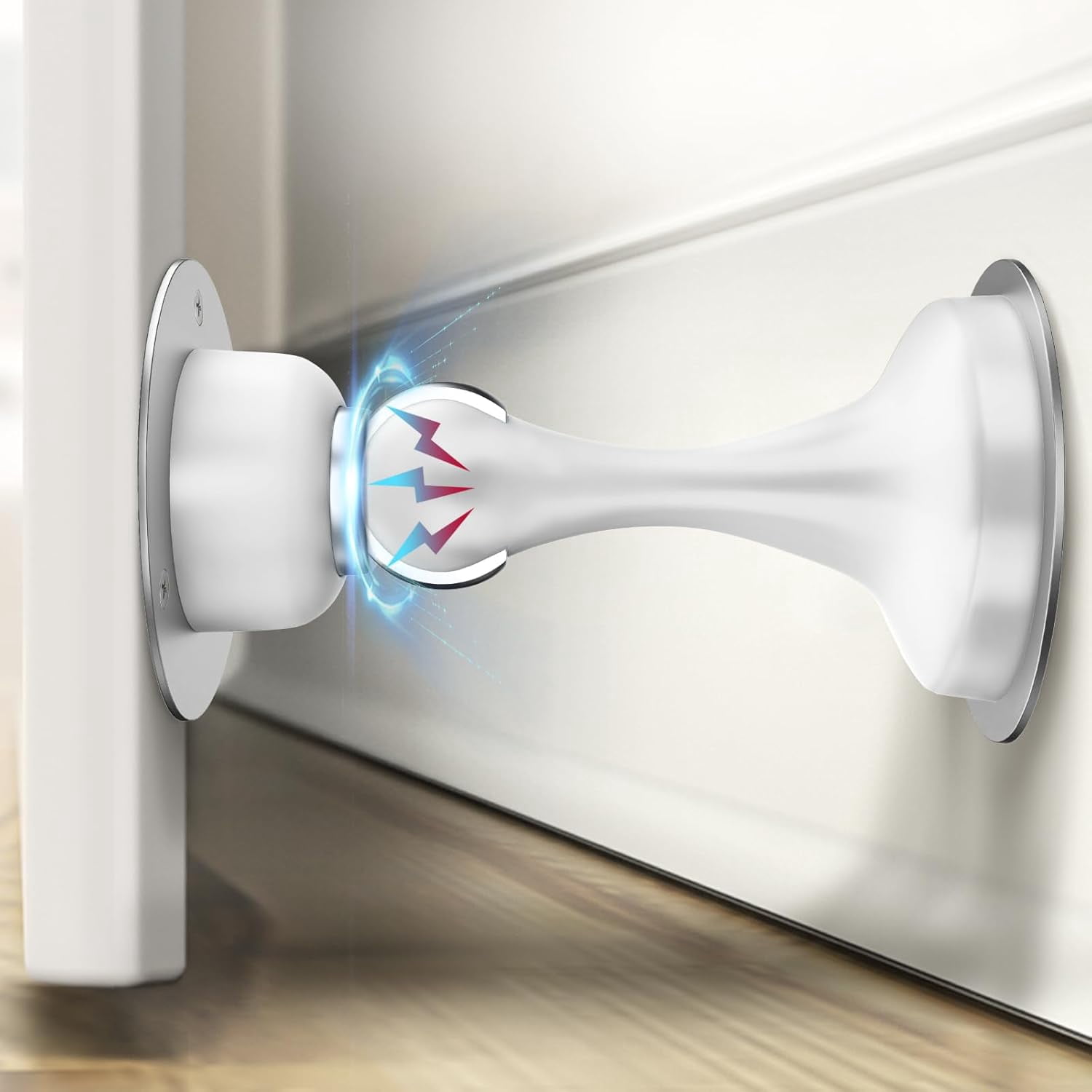 No Drilling Self-Adhesive Door Stopper - Kickdown Style Door Stop Holder For Bottom Of Door