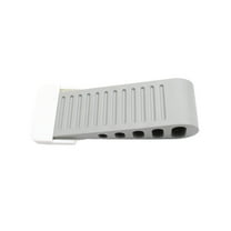 Door Stoppers, Anti-Slip Rubber Door Stop with Holder, Door Stops for Bottom of Door, Works on All Floor Types (1 Pack, Grey) 5.04x1.57"