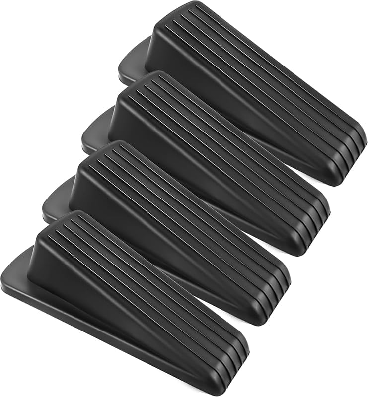 1-5x Plastic Door Wedges Stop | Heavy Duty Stoppers | Home Office Jammer Jam | UK