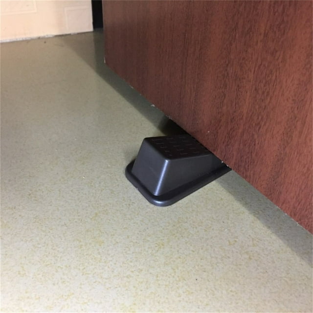 Door Stoppers for Floor Rubber Door Stop Wedge, Door and The Lock Cat