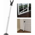 thumbnail image 1 of Door Stoppers Security Bar 2 Pack - Heavy Duty Door Jammer - Adjustable Sliding Door Lock Bar - Door Barricade Security Bars for Window, Front Door, Patio Door, Apartment, Home, Hotel Room, 1 of 10
