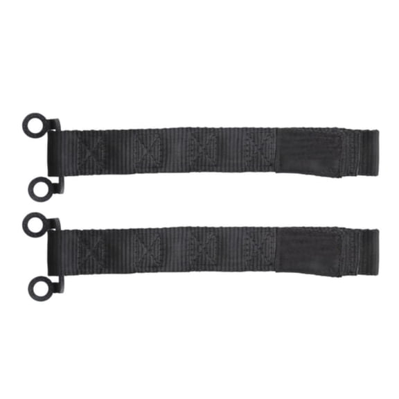 Door Straps | Pair | Adjustable | Black | Excluded Brackets