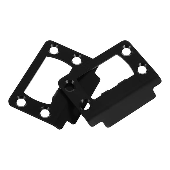 Homoyoyo Door Plate Extender Black Stainless Steel Universal Fit Home Security