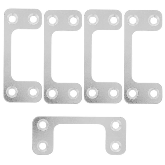Silver Iron Door Strike Plate for Home Use Enhanced Security Durable and Versatile with Guiding