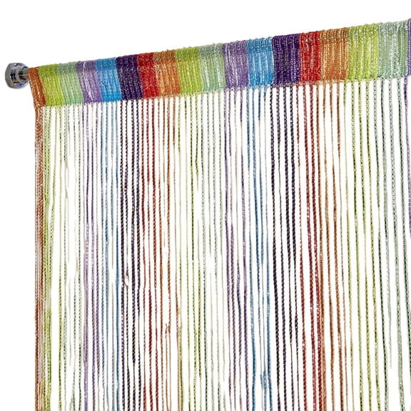 Door String Curtain with Silver Thread, Cloth Door String Curtain with Silver Thread, Door String Curtain Wall Panel Fringe Window Room Divider Blind Home Patio Bedroom Decorative Tassel Screen R