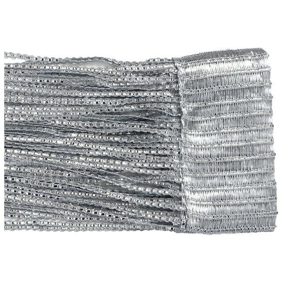 Door String Curtain, Wall Panel Fringe Window Room Divider Blind, Tassel Style Hanging Lightweight Shiny Decorative Fly String Curtains for Partition, Windows, Doorways(NA)