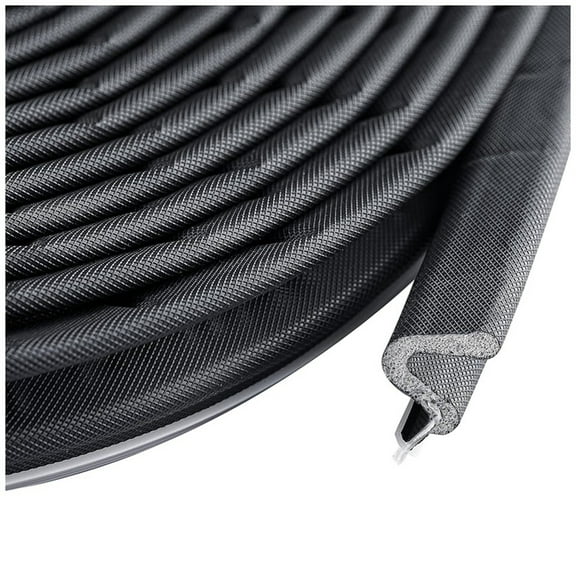 Door Stripping Seal Window Kerf Soundproof Strip V-Shaped Foam Weather Stripping for Card Slot Large Space 60 Feet Black,1roll * foam sealing strip,Black