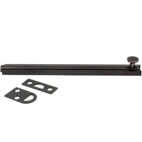 Door Surface Bolt, 6 Inches, Matte Black by Stone Harbor Hardware
