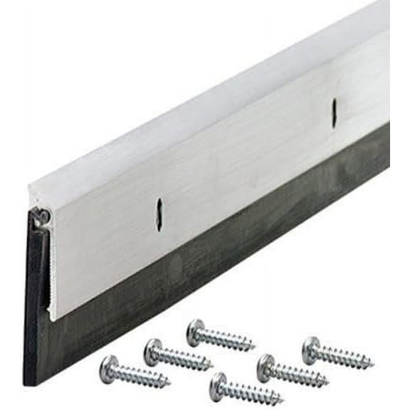 M-D Building Products Door Sweep Commercial-Grade Neoprene - Silver, 36 In. — Residential Use, Standard Application