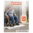 thumbnail image 1 of Door Threshold Ramp 1 Inch - Aluminum Alloy 800 lb Capacity Wheelchair Ramp for Home, Scooter, Bike, Walker - Portable Step Ramp for Easy Access, 1 of 9