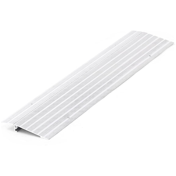 Door Threshold Ramp 1" Rise, Aluminum Entry Ramp for Doorways, 800 LBS Load Capacity, Suitable for Wheelchairs, Scooters, Power Chairs & Walkers