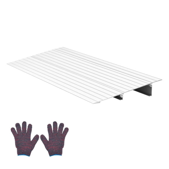 Door Threshold Ramp 2 Inch Rise - Aluminum Alloy 800 lb Capacity - Wheelchair Scooter Mobility Aid Ramp for Home, Steps, Bike
