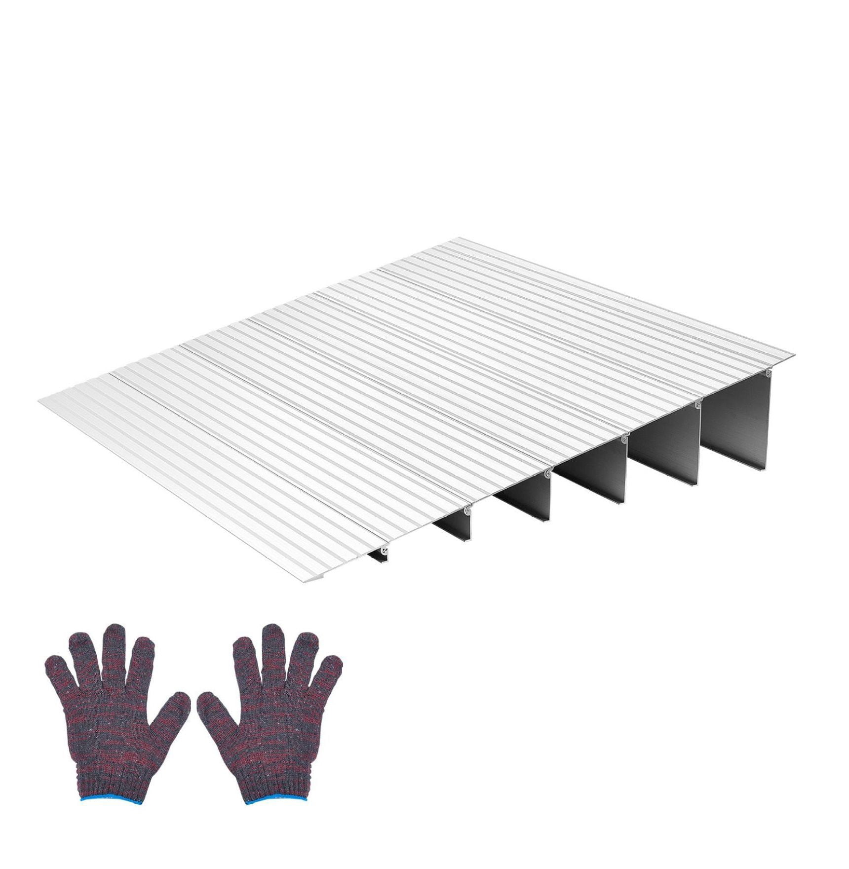 Door Threshold Ramp 6 Inch Rise, Aluminum Wheelchair Ramp - 800lbs ...