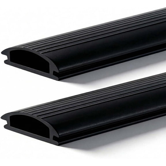 Door Threshold Vinyl Seal Replacement - 2 Pcs 36 Inch Adjustable Aluminum Exterior Doors Thresholds Strip, Under Door Weather Stripping, Front Doorways Sill Insert