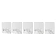 thumbnail image 1 of Door Towel Rack 5pcs Wall Storage Hook Power Plug Socket Holder Wall Adhesive Hanger Home Office, 1 of 6