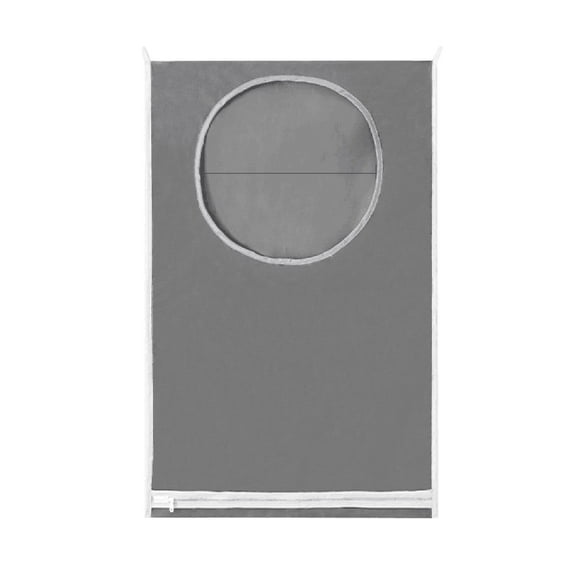 Door Towel Rack Bag Hooks Suction With 2 Hanging Cup Dirty Clothes Adjustable Gray Housekeeping & Organizers