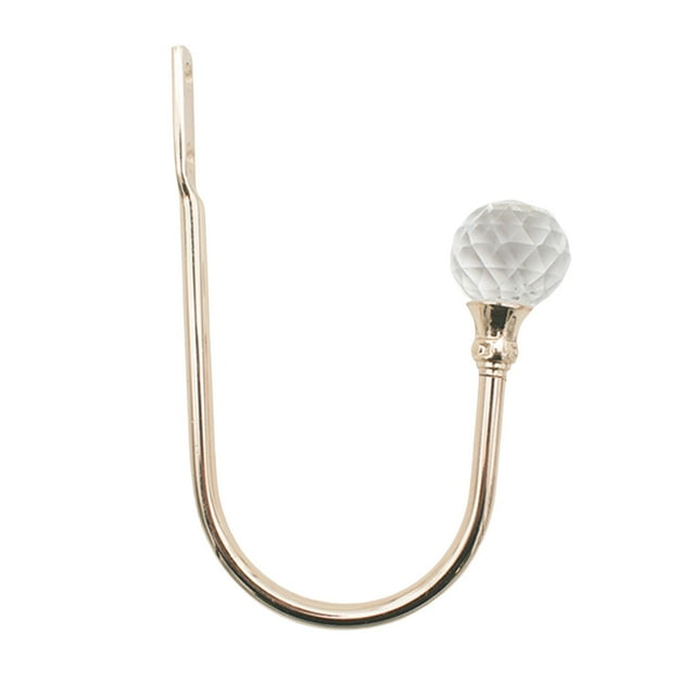 Door Towel Rack Curtain Alloy U Shaped Crystal Wall Hook Electro Galvanized Curtain Hook