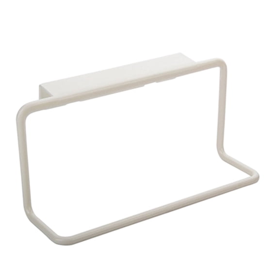 Over the Door Towel Rack,Plastic Over Cabinet Door Towel Organizer,Kitchen Towel Holder Hanging Towel Bar for Bathroom Cupboard and Kitchen Dish Towel Holder Hanger Rv Towel Rack(White)