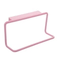 thumbnail image 1 of Over the Door Towel Rack,Plastic Over Cabinet Door Towel Organizer,Kitchen Towel Holder Hanging Towel Bar for Bathroom Cupboard and Kitchen Dish Towel Holder Hanger Rv Towel Rack(Pink), 1 of 5