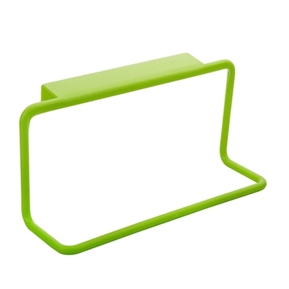 Over the Door Towel Rack,Plastic Over Cabinet Door Towel Organizer,Kitchen Towel Holder Hanging Towel Bar for Bathroom Cupboard and Kitchen Dish Towel Holder Hanger Rv Towel Rack(Green)