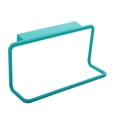 thumbnail image 1 of Over The Door Towel Rack Plastic Traceless Towel Hanger No-Drill Cabinet Door Hanger Kitchen Bathroom Storage Organizer for Hanging Washcloths, Hand, Face Fingertip Towels(1Pcs 7.4X3.5X2.1"),Blue, 1 of 9