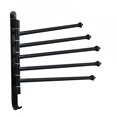 thumbnail image 1 of Door Towel Rack Towel Rack For Bathroom 5 Arm Black Wall Mounted Towel Bar Outdoor Towel Rack For Hot Tub Pool, 1 of 6